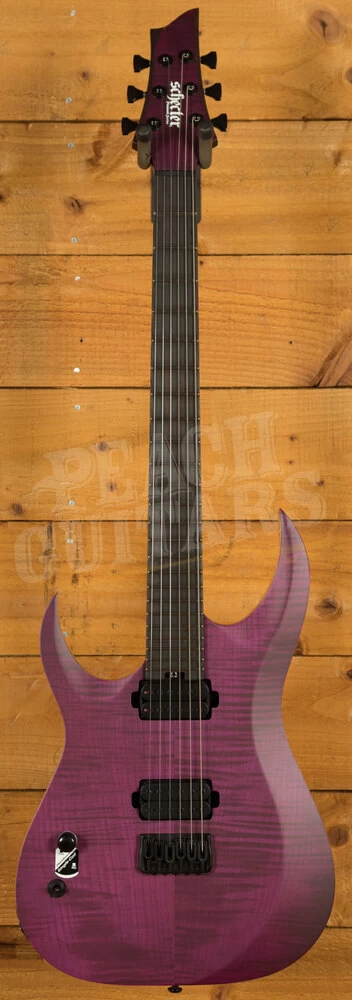 Schecter John Browne Tao-6 | Satin Trans Purple - Left-Handed - Image 2