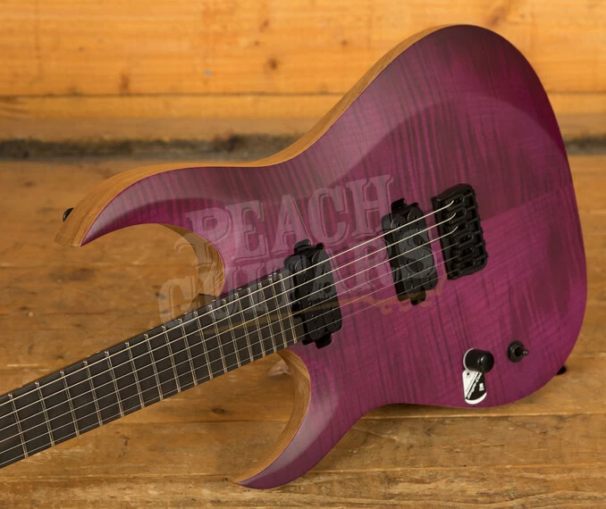 Schecter John Browne Tao-6 | Satin Trans Purple - Left-Handed - Image 4