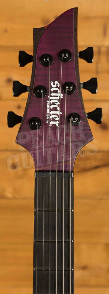 Schecter John Browne Tao-6 | Satin Trans Purple - Left-Handed - Image 5