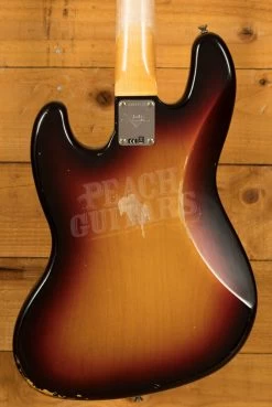Fender Custom Shop '62 Jazz Bass Relic 3-Colour Sunburst