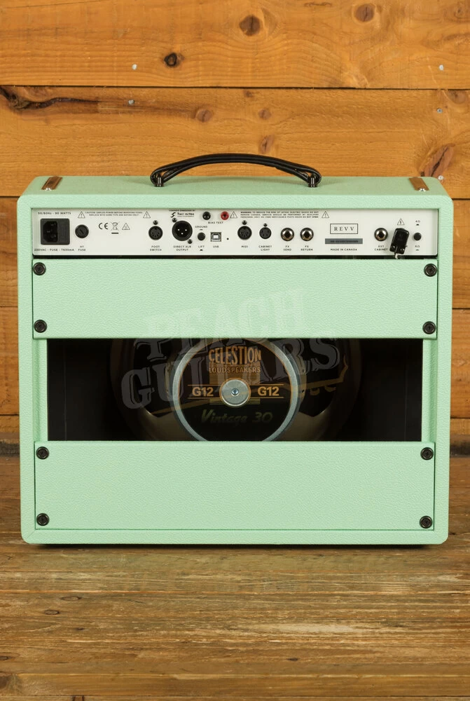 Revv Amplifiers | D25 25/5-Watt 6V6 1x12" Valve Combo Seafoam Green - Image 2