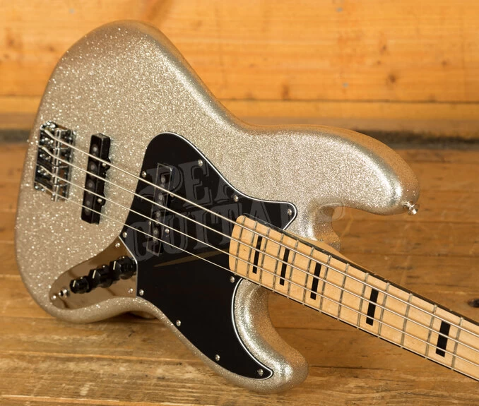Fender Limited Edition Artist Mikey Way Jazz Bass | Maple - Silver Sparkle *B-Stock* - Image 4