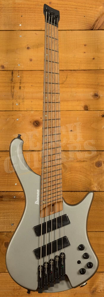 Ibanez EHB Workshop Basses | EHB1005SMS - 5-String Multi Scale - Metallic Grey Matte - Image 2