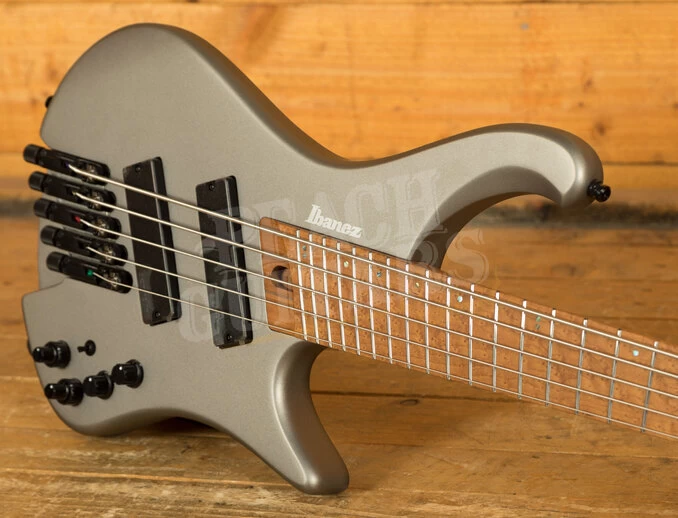 Ibanez EHB Workshop Basses | EHB1005SMS - 5-String Multi Scale - Metallic Grey Matte - Image 4
