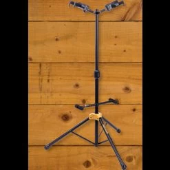 Hercules GS422B PLUS | Auto Grip System Double Guitar Stand - Foldable Backrest