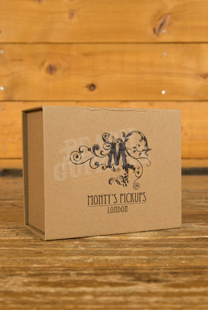 Monty's Retro Wind Humbucker Pickup Set - Raw Nickel