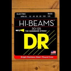 DR HI-BEAM - Stainless Steel Bass Strings | 6-String Medium 30-125