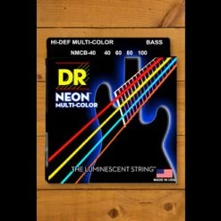 DR HI-DEF NEON MULTI-COLOUR - Coloured Bass Strings | Light 40-100