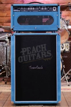 Two-Rock TS1 100 Watt Black Chassis Head & 2x12 Cab - Medium Blue Suede