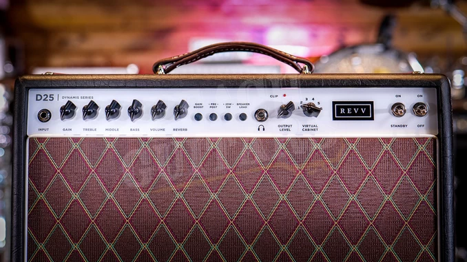 Revv Amplifiers | D25 25/5-Watt 6V6 1x12" Valve Combo Black Taurus *European Exclusive* - Image 2