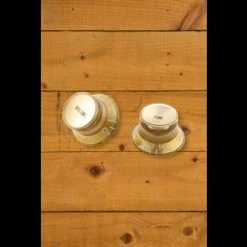 Gibson Top Hat Knobs - Gold W/Gold Insert (Pack Of 4)